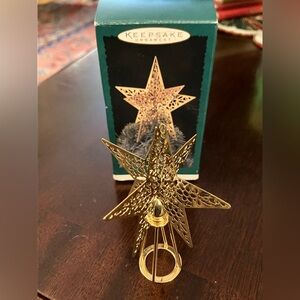 Vintage Hallmark Keepsake Christmas Ornament TREE TOPPER 1995 SHINING STAR Rare